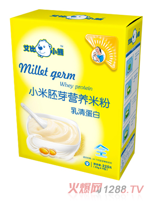 艾比小熊乳清蛋白小米胚芽米粉全段盒裝