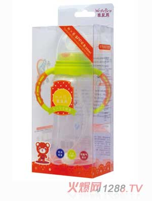 唯昵熊標(biāo)口感溫奶瓶300ml