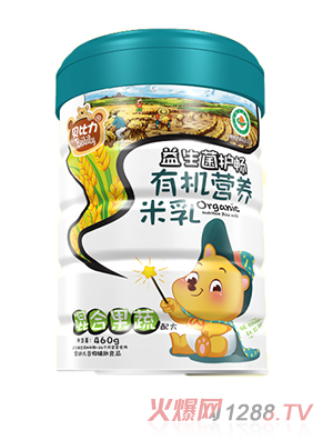 貝比力混合果蔬有機營養(yǎng)米乳聽裝