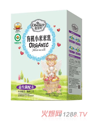 歐貝可有機小米米乳-益生菌配方盒裝