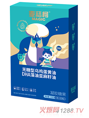 麥秸柯無糖型烏雞蛋黃油DHA藻油亞麻籽油烏雞胚胎提取藥食同源